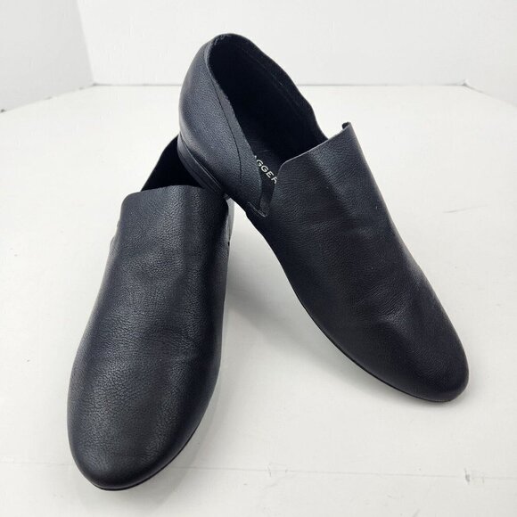 Kelsi Dagger Brooklyn Leather Loafer Womens 6.5 Black Slip On Comfort Minimalist - Picture 8 of 9